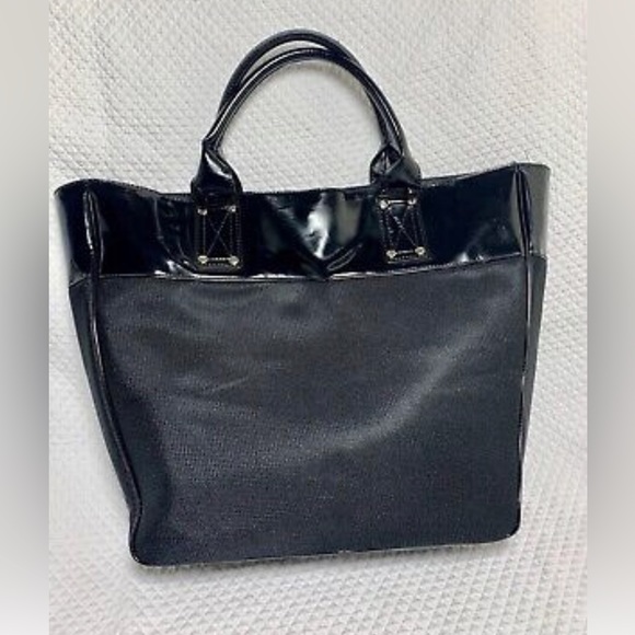 ✨👛 VERSACE PARFUMS BLACK TOTE SHOULDER BAG👛✨ - Picture 2 of 11